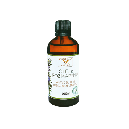 Olej z Rozmarynu - 100ml Wzmacnia Włosy, Przeciwzapalny, Cellulit
